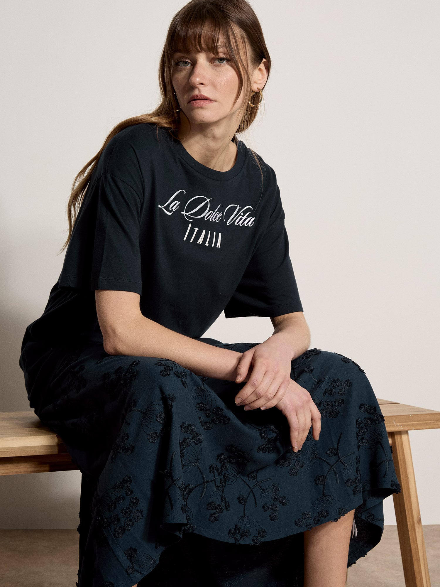 【maison de Dolce. 】forme tee ホワイト トップス forme tee / maison de dolce. maison de Dolce. 】forme tee